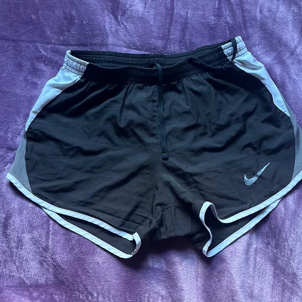 Nike black and white shorts